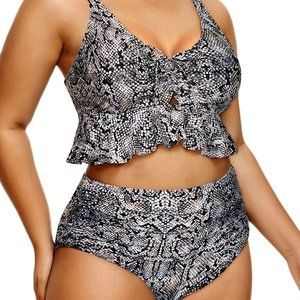 Snake Skin Pattern Women's 22W Swimsuit